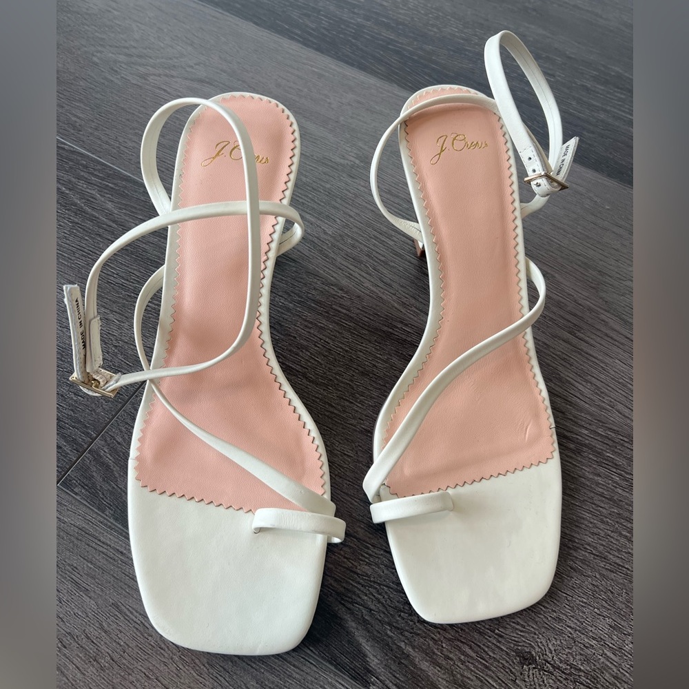 Jcrew cream sandals